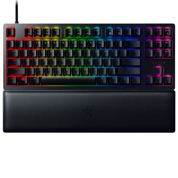 Razer Huntsman V2 TKL Backlit Mechanical Clicky Ergonomic Gaming Keyboard BNIB - Picture 8 of 11